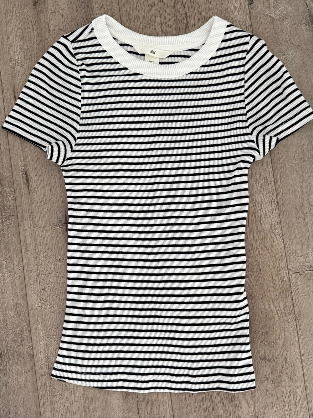 H&M Ribbed Striped Top XS